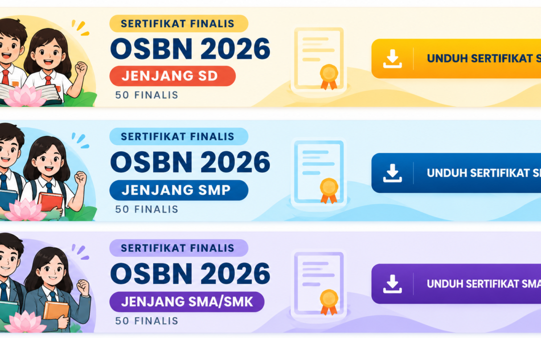 PERGABI Umumkan 150 Finalis Olimpiade Siswa Buddha Nasional (OSBN) 2026